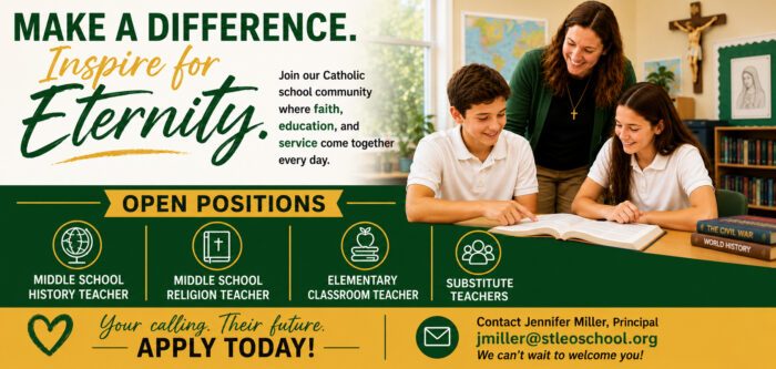 Saint Leo School Open Positions