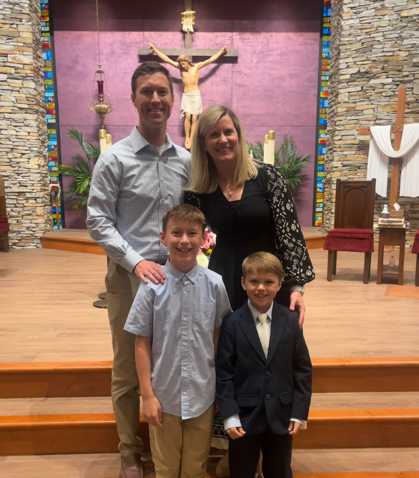 Sean MacLaughlin with family