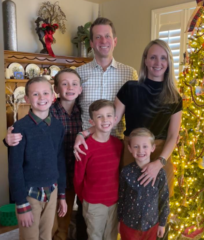 Tucker Gauvain with family